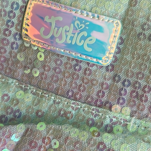 Justice Pom Pom sequin Ombre small / mini backpack bookbag - Picture 15 of 16